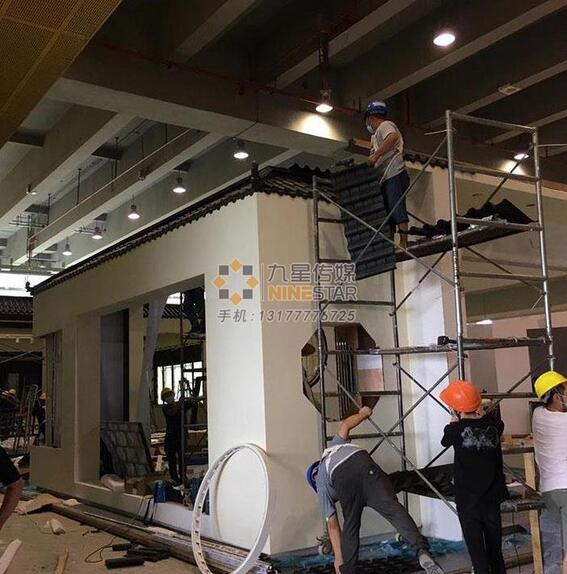 南(nán)昌展台搭建:12九星展位案例-2